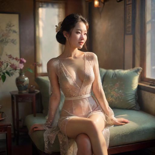 朋友在茶室愉快聊天