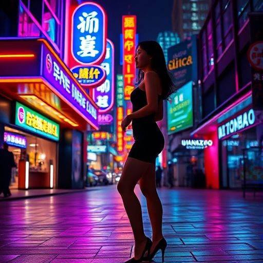 广州夜场会所夜景外观展示
