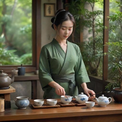 茶艺师优雅动作