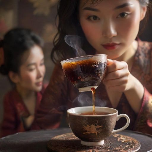 普洱茶汤的诱人色泽