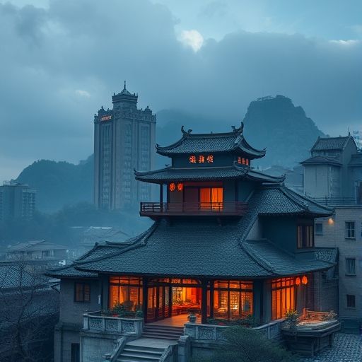 天河高空茶室景观