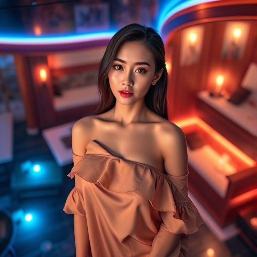 蒲州桑拿会所夜景