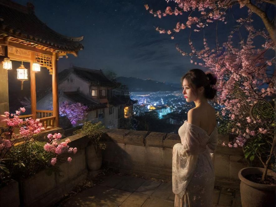一个男人在夜色中浏览手机上的论坛