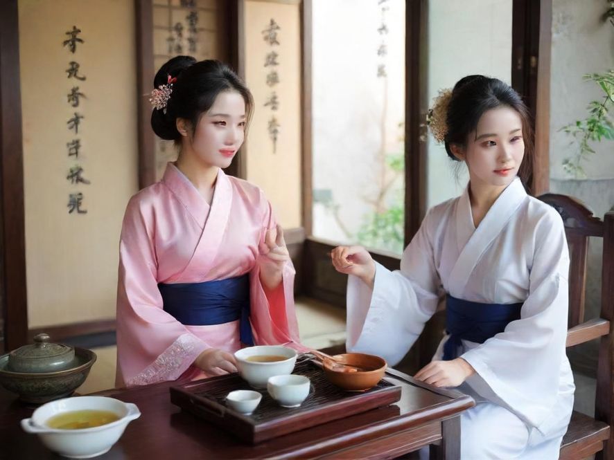 天河茶室古风环境