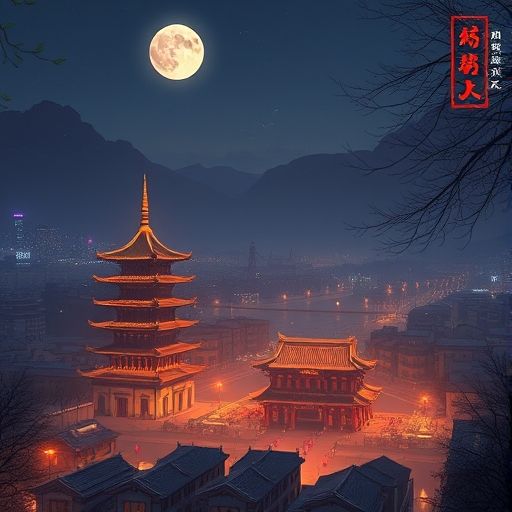 广州夜色下的休闲场所