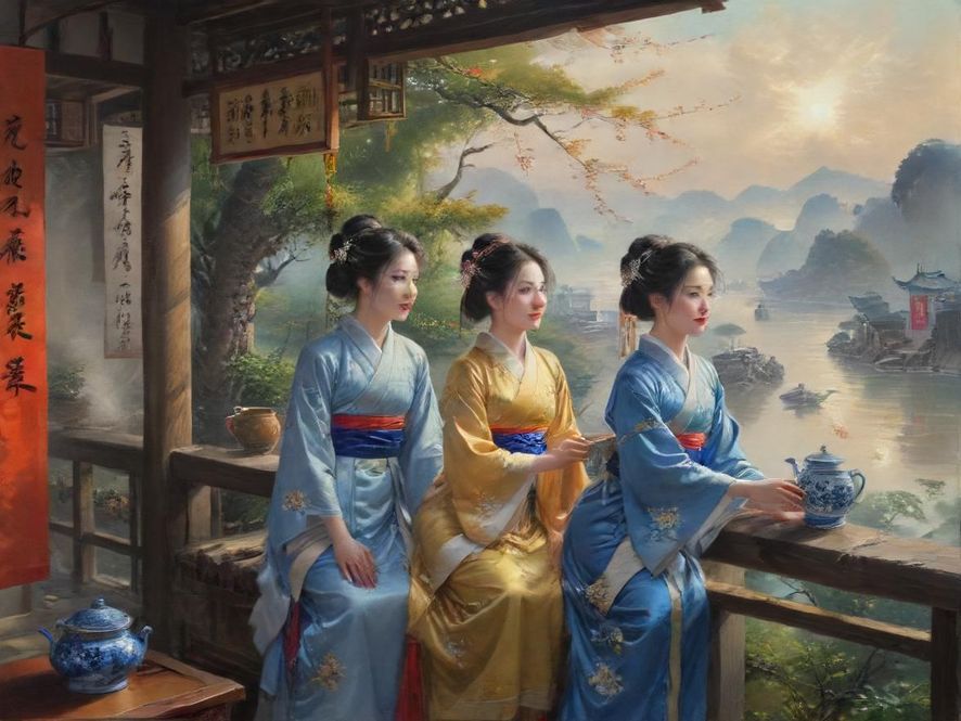 广州私密茶社内部场景