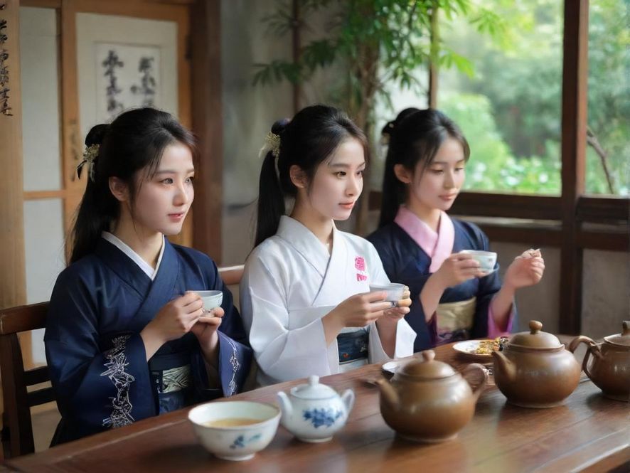 深圳一处隐秘茶社的包间一角
