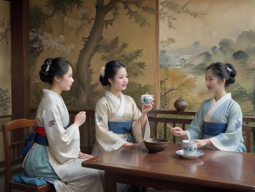 广州白云喝茶会所茶艺表演现场