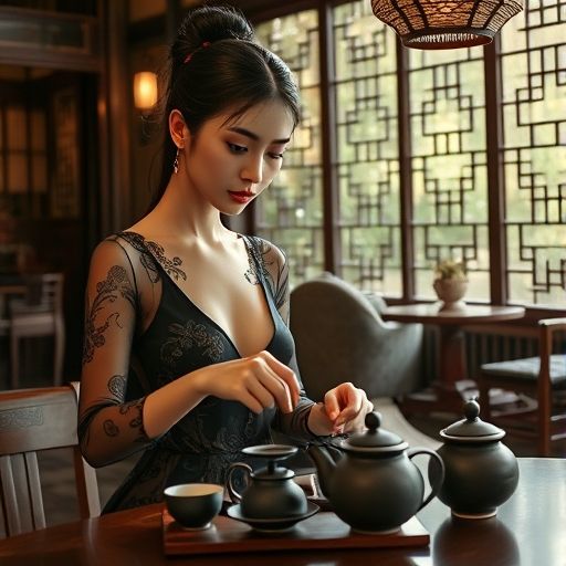 深圳嫩茶会所茶艺表演场景
