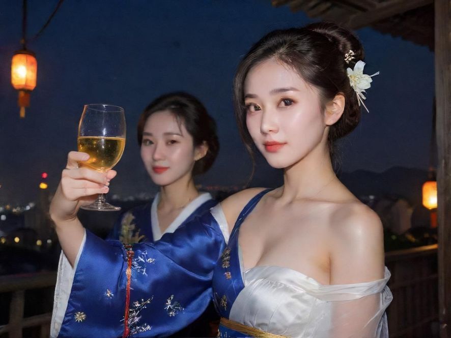 夜场娱乐热闹场景