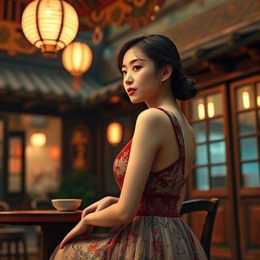 休闲茶社夜场内部氛围