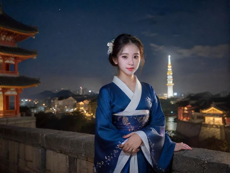 广州夜景下的寻觅