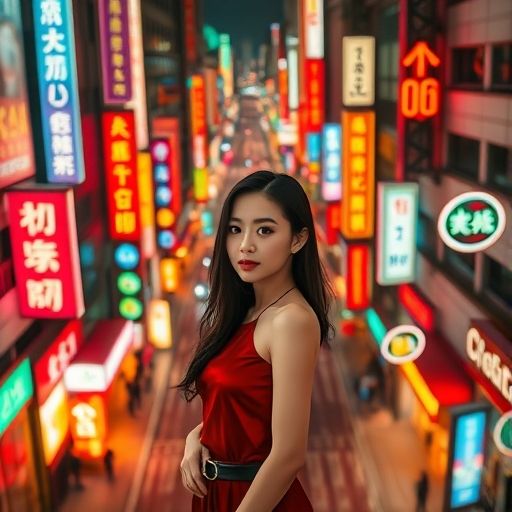 白云qm夜场灯光璀璨的街头夜景