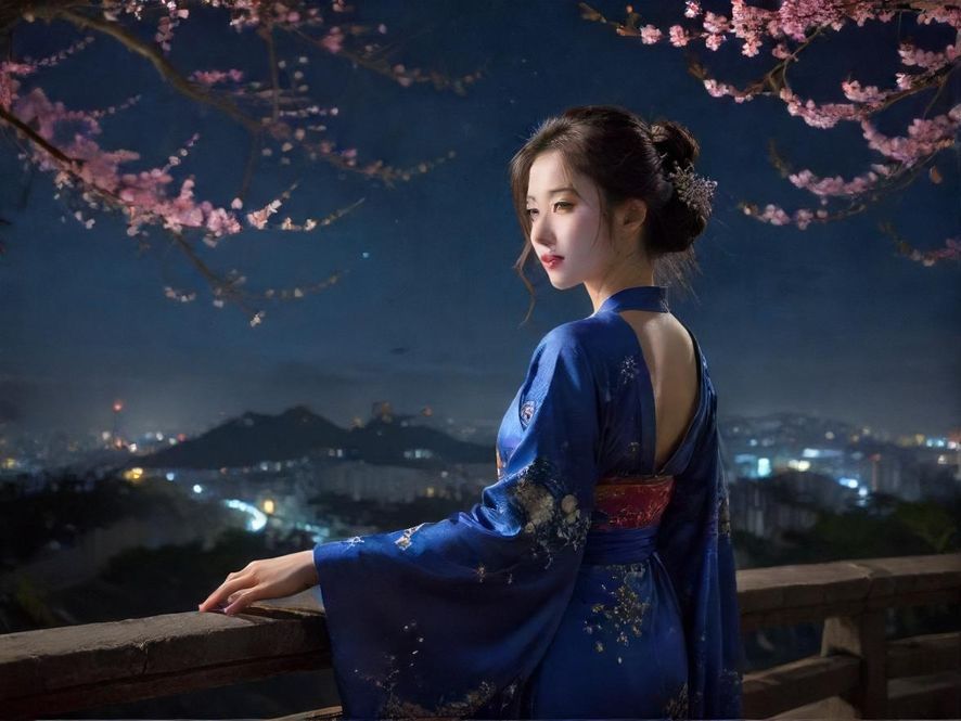 广州夜色街景，霓虹闪烁，充满活力
