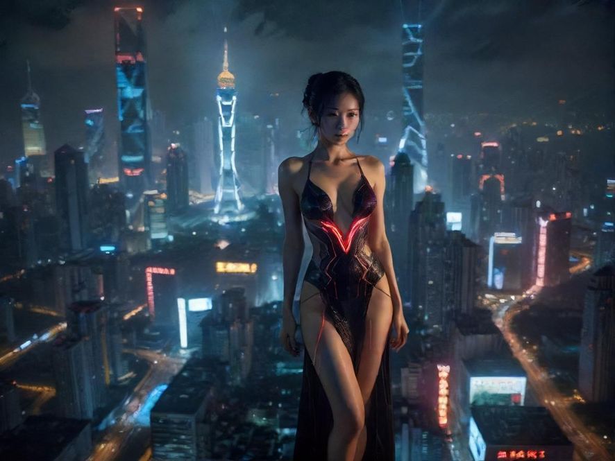 深圳夜色下的城市地图，灯火辉煌，暗示着隐藏的精彩去处。