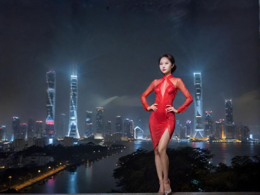 深圳罗湖繁华夜景