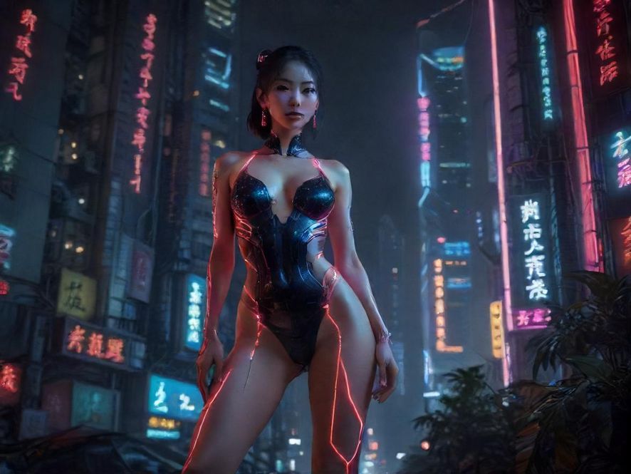 广州夜市霓虹灯招牌