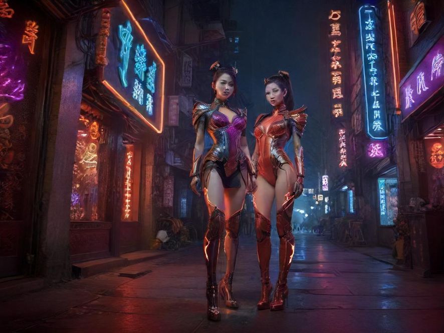 广州夜色下的会所入口