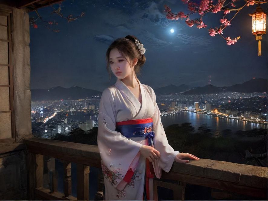 都市夜色中热闹的夜场桑拿会所