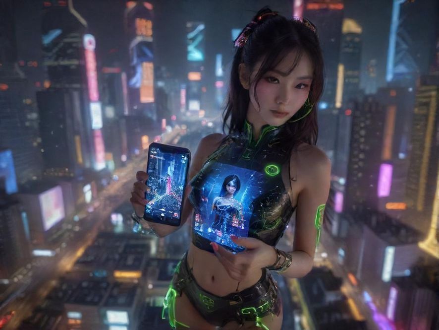 手机屏幕上的模糊微信聊天界面，暗示着私密交流渠道