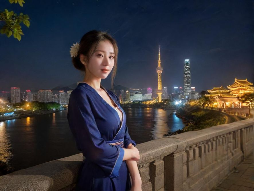 夜场会所入口夜景展示