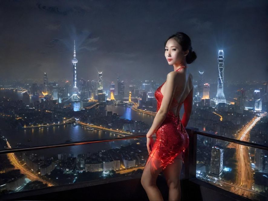 广州夜景，灯火辉煌，充满活力