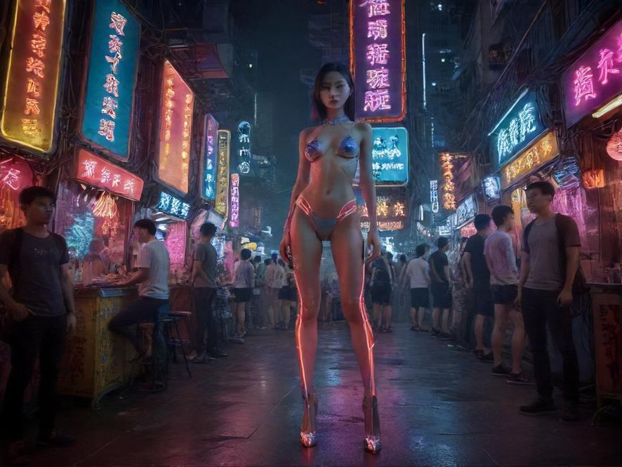广州夜市街景