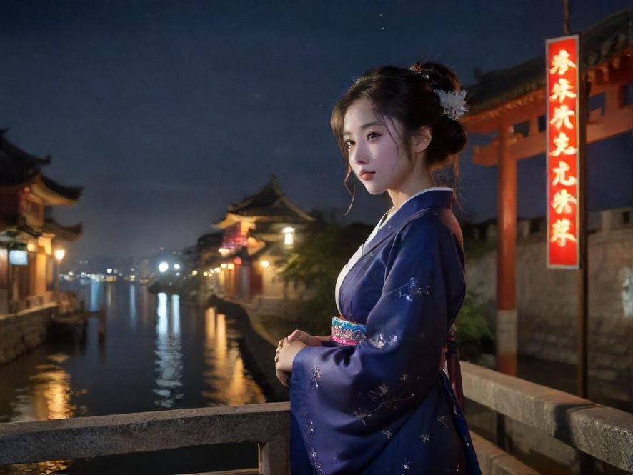 深圳高端休闲会所入口夜景