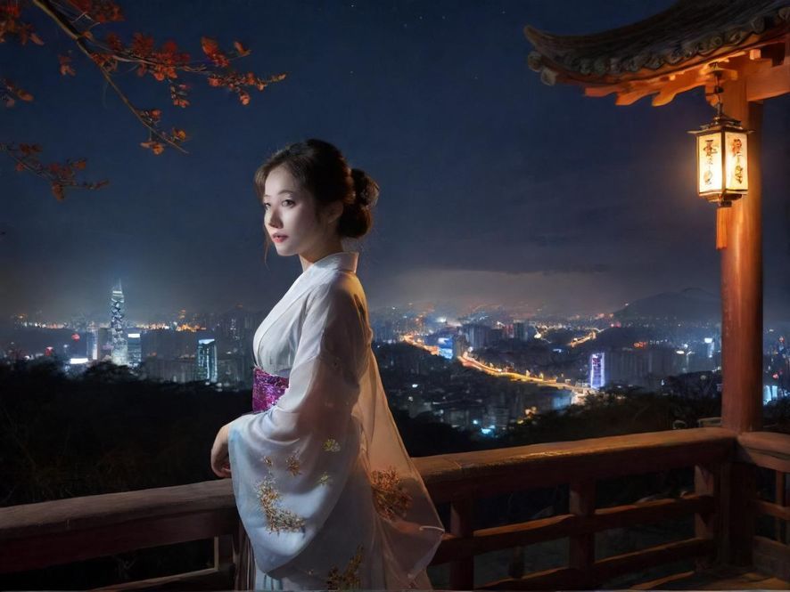 深圳某高端会所夜景入口