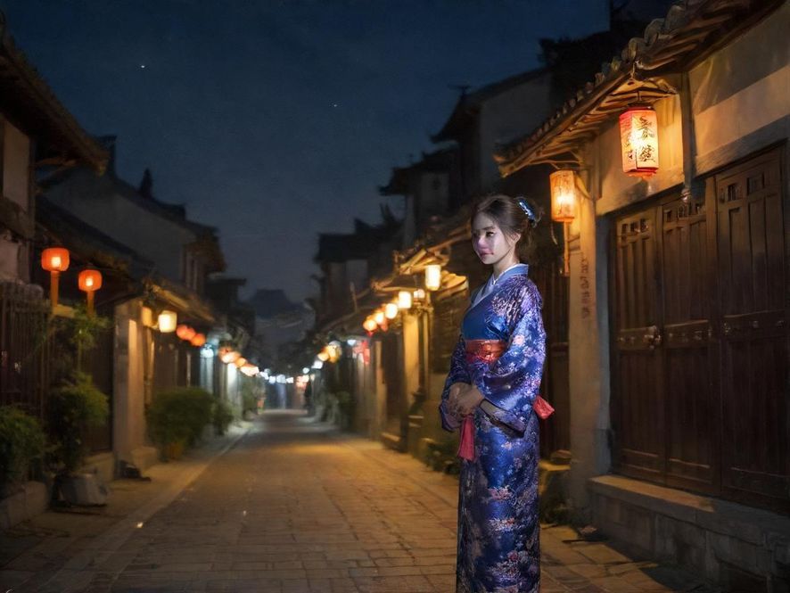 广州太和夜市街景