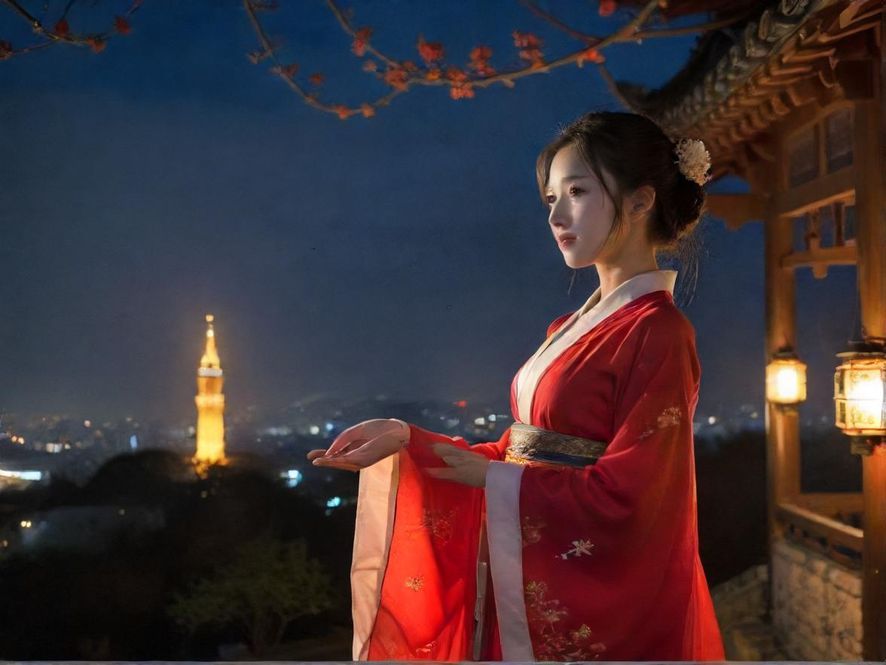 夜晚隐藏在城市街道中的神秘会所入口