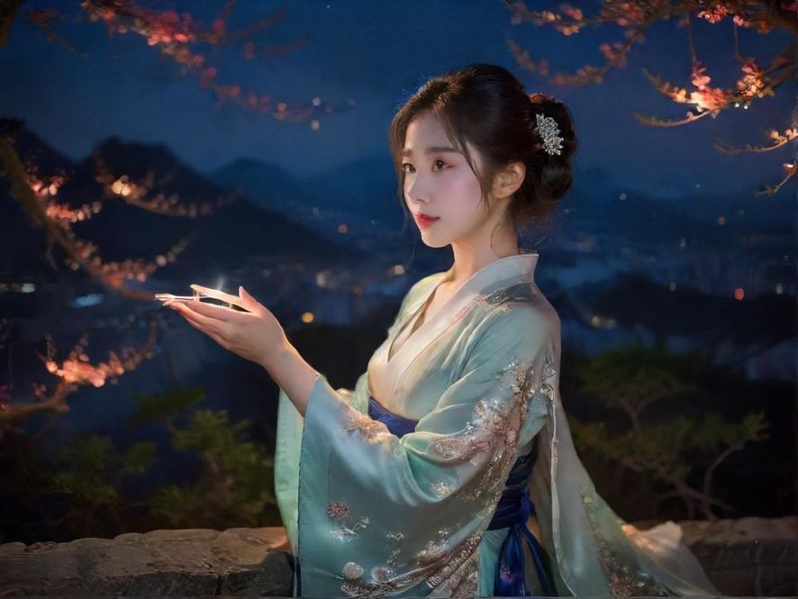 深圳龙华夜景，灯火璀璨