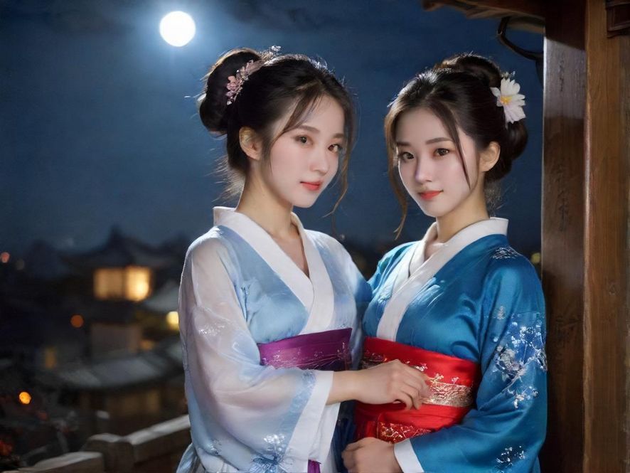 广州夜色下的珠江新城