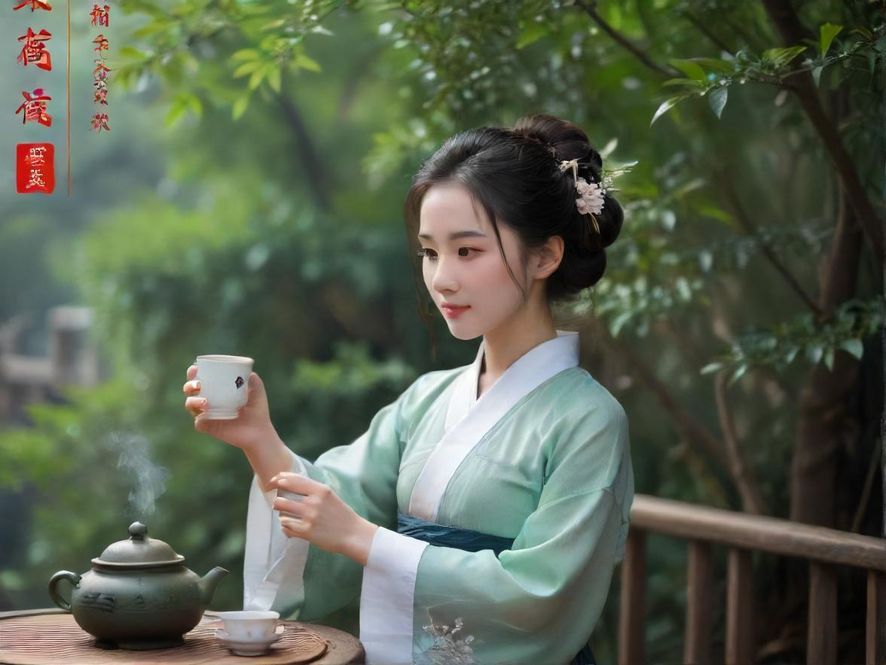 广州一处私密的品茶空间，茶具精致