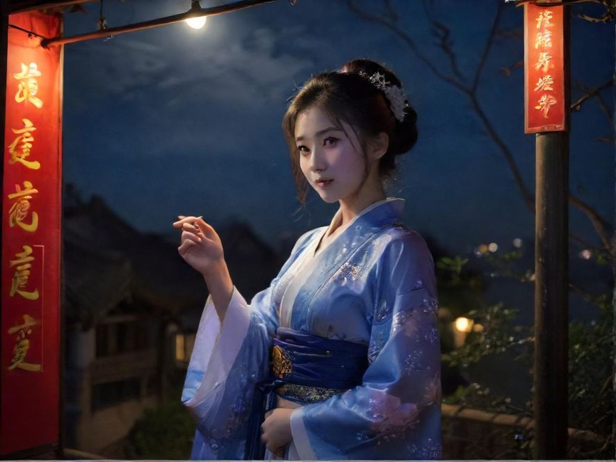 深圳夜场街景展现城市夜生活氛围