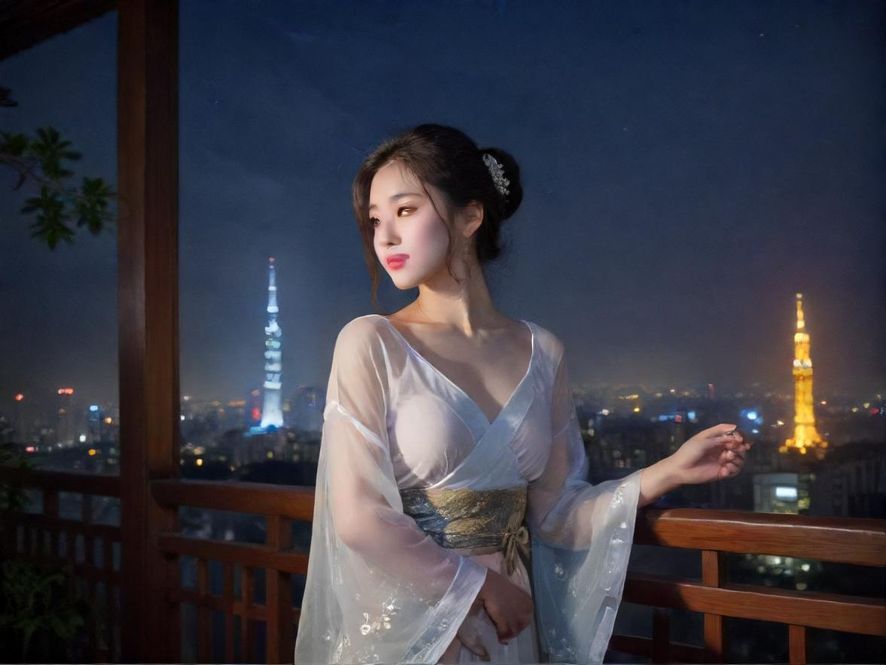广州白云夜场楼凤街头夜景氛围图