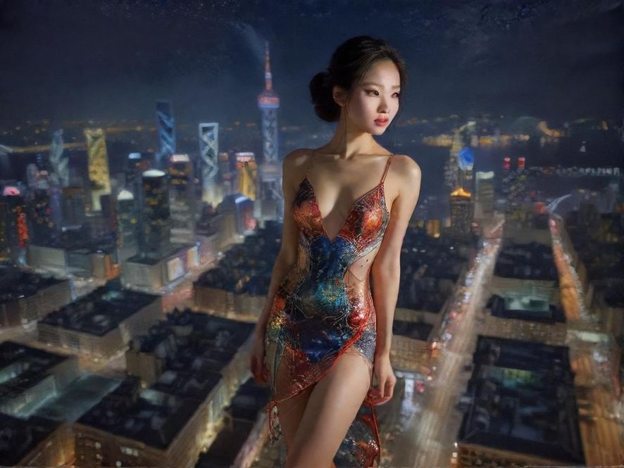 繁华都市夜景