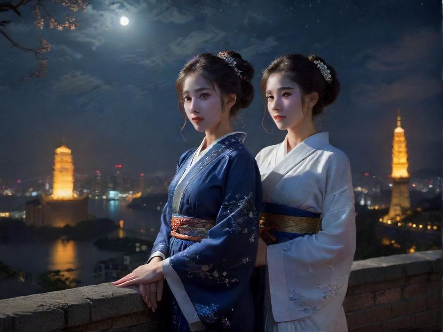 广州桑拿会所夜景外观展示